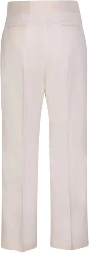 Msgm Wide Trousers Wit Dames