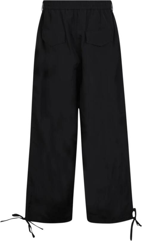 Msgm Wide Trousers Zwart Dames