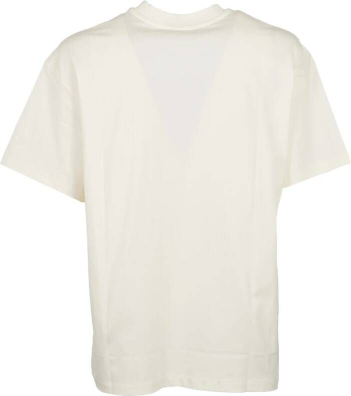 Msgm Witte Love Print T-shirts en Polos Wit Heren