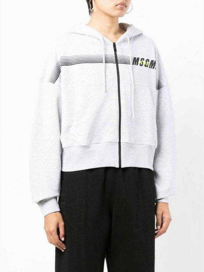 Msgm Zip hoodie Grijs Dames