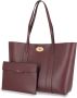 Mulberry Shoppers Baywater Top Handle Leather in rood - Thumbnail 3