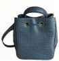 Mulberry Pre-owned Bucket Bag Croc trykt Blauw Dames - Thumbnail 2