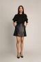 Munthe Vrouwelijke blouse met prachtige smokdetails Zwart Dames - Thumbnail 2