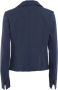 Museum Blazerjas Blauw Dames - Thumbnail 2