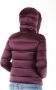 Museum Gewatteerde nylon jas met afneembare bontcapuchon Purple Dames - Thumbnail 8