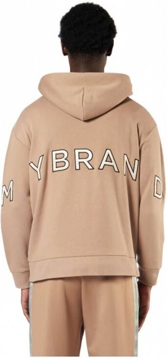 My Brand Mijn merk borduurwerk hoodie senior licht walnoot Bruin Heren