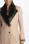 N21 Blazer met bontkraag in vleeskleur Pink Dames - Thumbnail 3