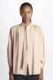 N21 Hoge Hals Huidkleurige Overhemden Beige Dames - Thumbnail 2