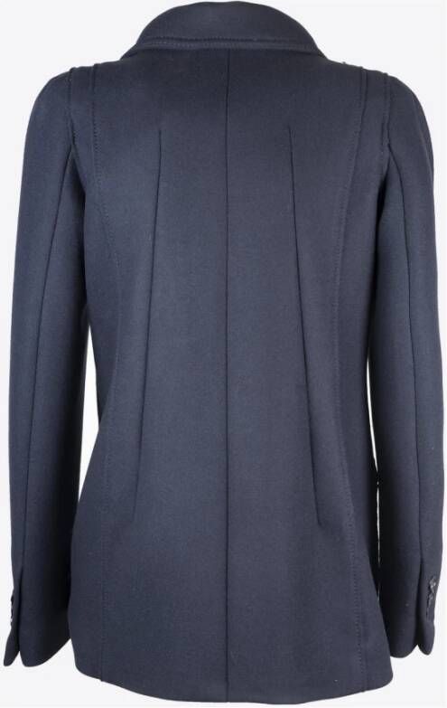 N21 Double-Breasted Coats Blauw Dames
