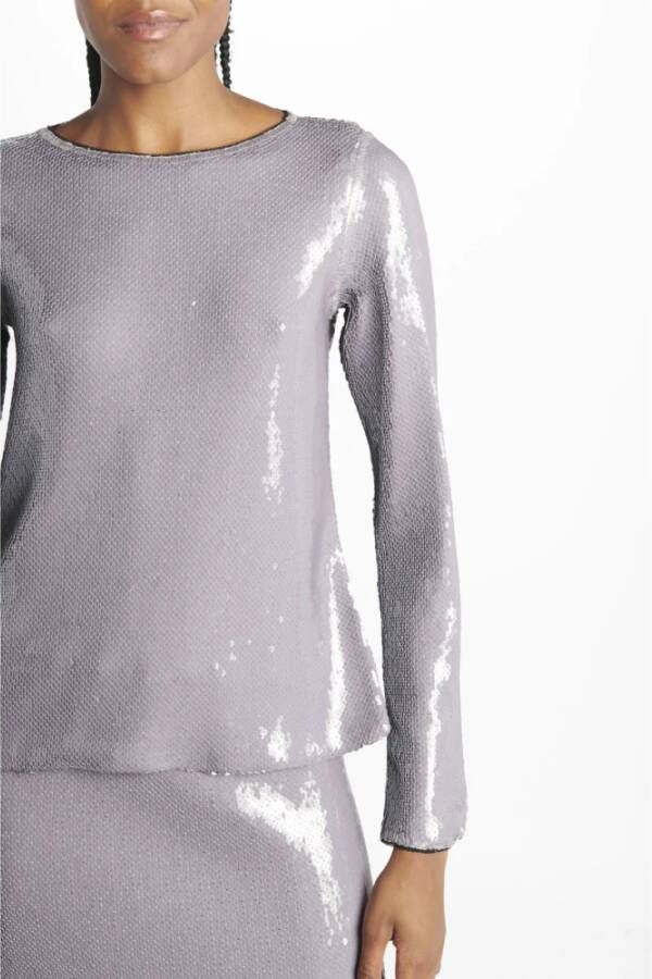 N21 Lange Mouw Tops Klassieke Collectie Gray Dames