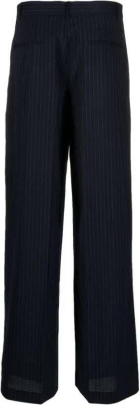N21 Wijde broek in grijs Blauw Dames