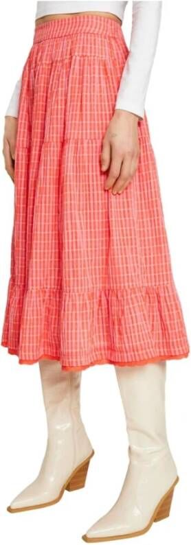 Naf Midi Skirts Roze Dames