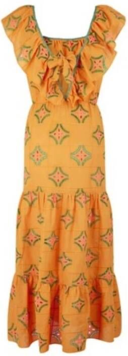 Naf Summer Dresses Oranje Dames