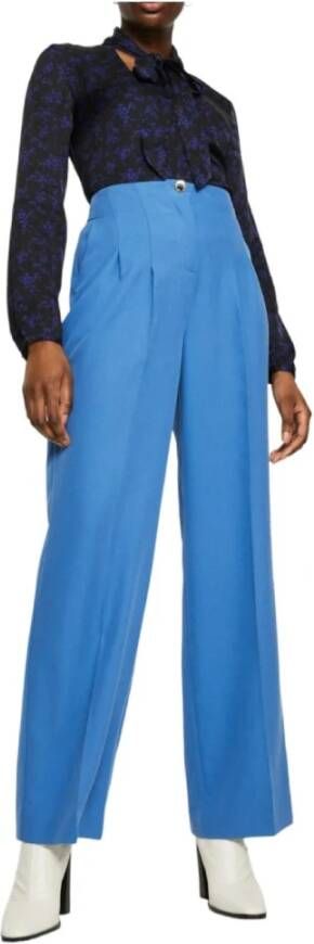 Naf Tapered Trousers Blauw Dames