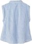 Name it gestreepte blouse NKFFEMMA blauw wit Meisjes Katoen Klassieke kraag 122-128 - Thumbnail 4