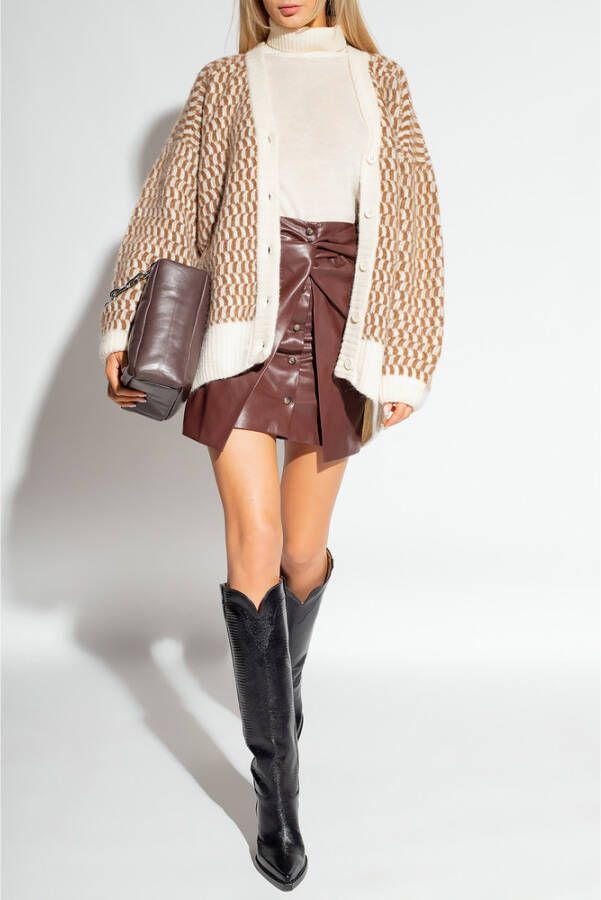 Nanushka Denemarken Vegan Leather Distributed Bruin Dames