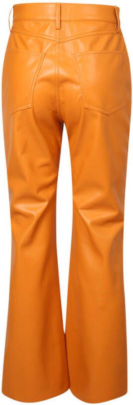 Nanushka Wijd uitlopende broek Oranje Dames