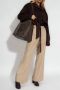 Nanushka Bruine Korte Trenchcoat met Riem Brown Dames - Thumbnail 2