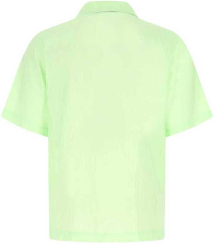 Nanushka Pastel Green Modal Blend Shirt Groen Heren