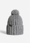 Napapijri Grijze Gebreide Muts Herfst Winter Stijl Gray Heren - Thumbnail 9
