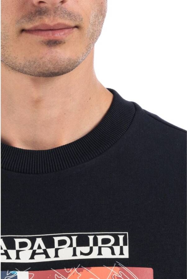 Napapijri Klassieke Crewneck Sweatshirt Black Heren