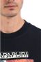 Napapijri Zwarte Sweatshirt met Lange Mouwen en Logo Print Black Heren - Thumbnail 4