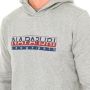 Napapijri Grijze Hoodie van Katoen Verhoogde Stijl Gray Heren - Thumbnail 2