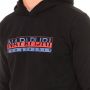 Napapijri Zwarte trui met capuchon en print Black Heren - Thumbnail 3