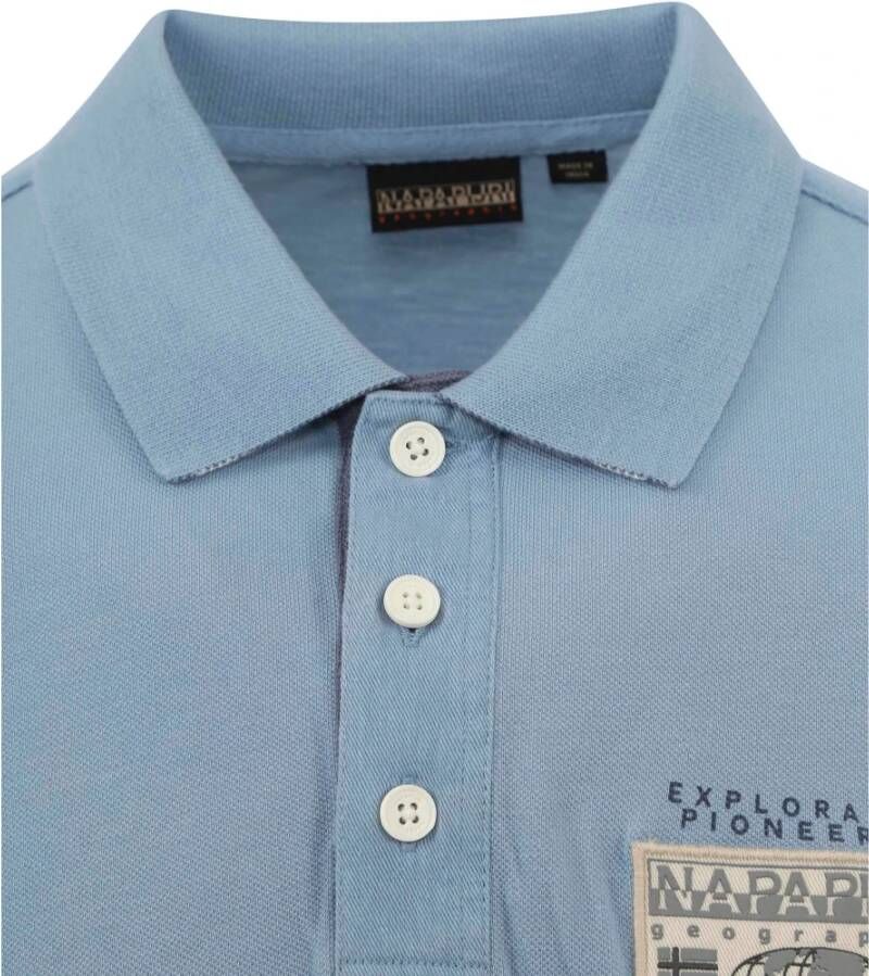 Napapijri Polo Amundsen Lichtblauw Blauw Heren