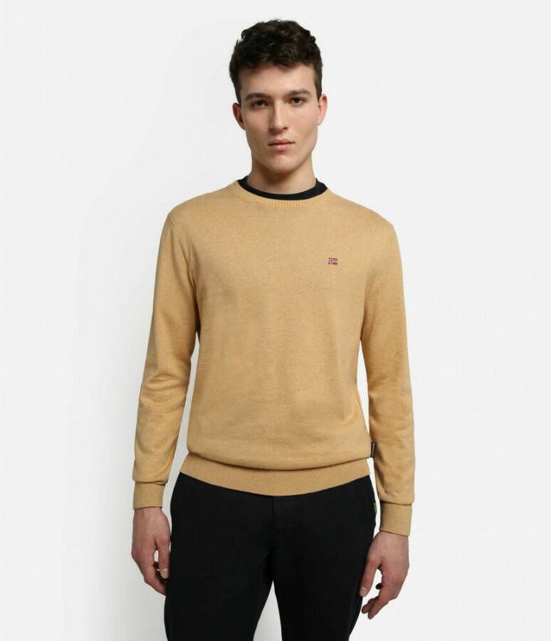 Napapijri Round-neck Knitwear Bruin Heren