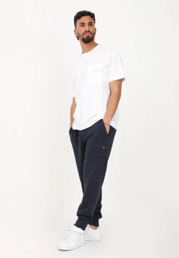 Napapijri Sweatpants Blauw Heren