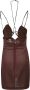 Nensi Dojaka Short Dresses Bruin Dames - Thumbnail 2