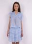 NEO NOIR "Jayla S Voile Top Lichtblauw" Blauw Dames - Thumbnail 2