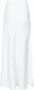 NEO NOIR Elegant Sateen Bias Cut Skirt White Dames - Thumbnail 2