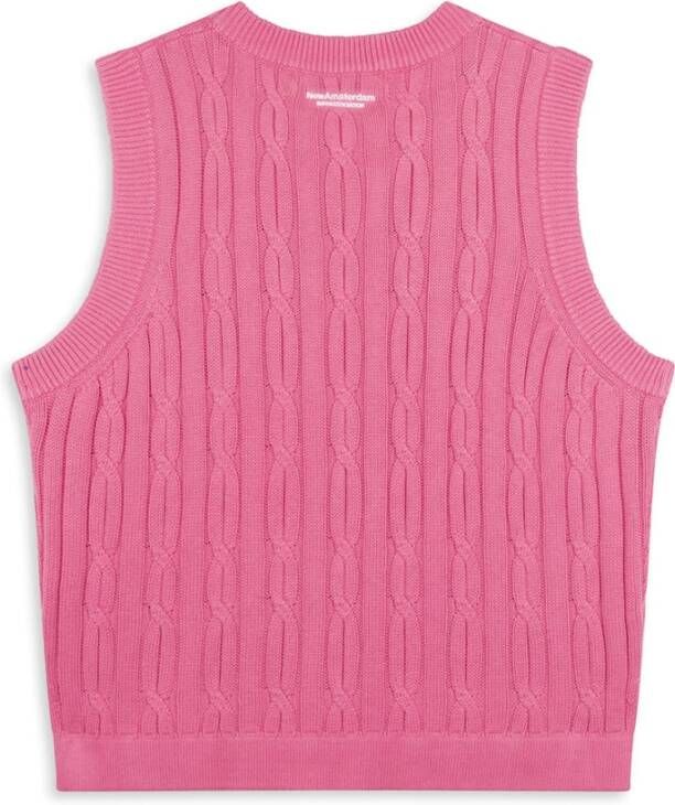 New Amsterdam Surf Association Sleeveless Knitwear Roze Heren