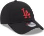 New era Cap 9forty Los Angeles Dodgers League Essential Black Unisex - Thumbnail 2