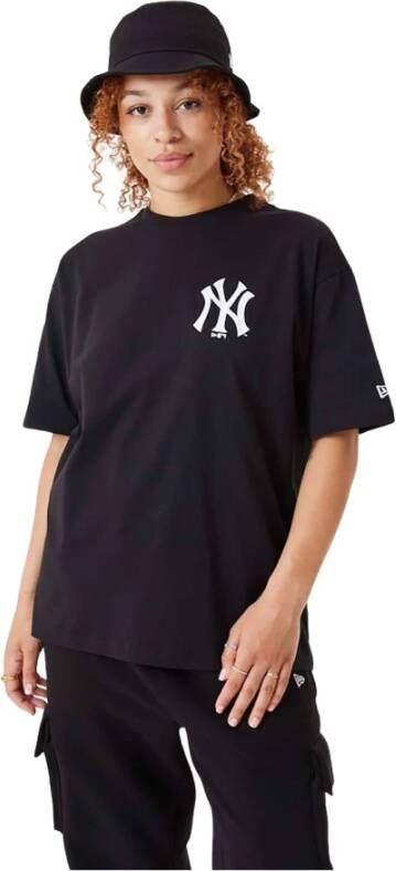 new era Oversized T-shirt New York Yankees Floral Graphic Zwart Unisex
