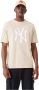 New era Oversized T-shirt New York Yankees League Essentials Beige Unisex - Thumbnail 2