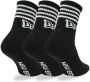 New era Stripe sokken Crew Black Unisex - Thumbnail 2