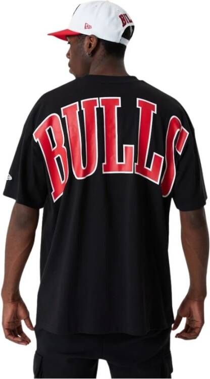 new era T-shirt Chicago Bulls NBA Infill Logo Zwart Heren
