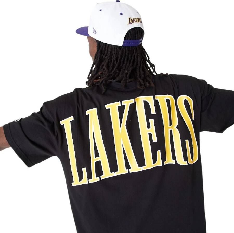 new era T-shirt Los Angeles Lakers NBA Arch Zwart Heren