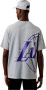 New era Lakers Half Logo Oversized Tee Gray Heren - Thumbnail 2