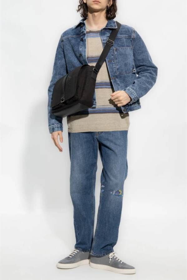 Nick Fouquet Geborduurde jeans Blauw Heren