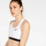 Nike Swoosh Non-padded sport-bh met medium ondersteuning Wit - Thumbnail 7