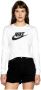 Nike Sportswear T-shirt met lange mouwen voor dames Wit - Thumbnail 3