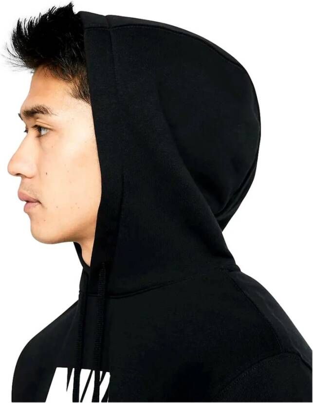 Nike Stijlvolle Club Fleece Hoodie Zwart Heren