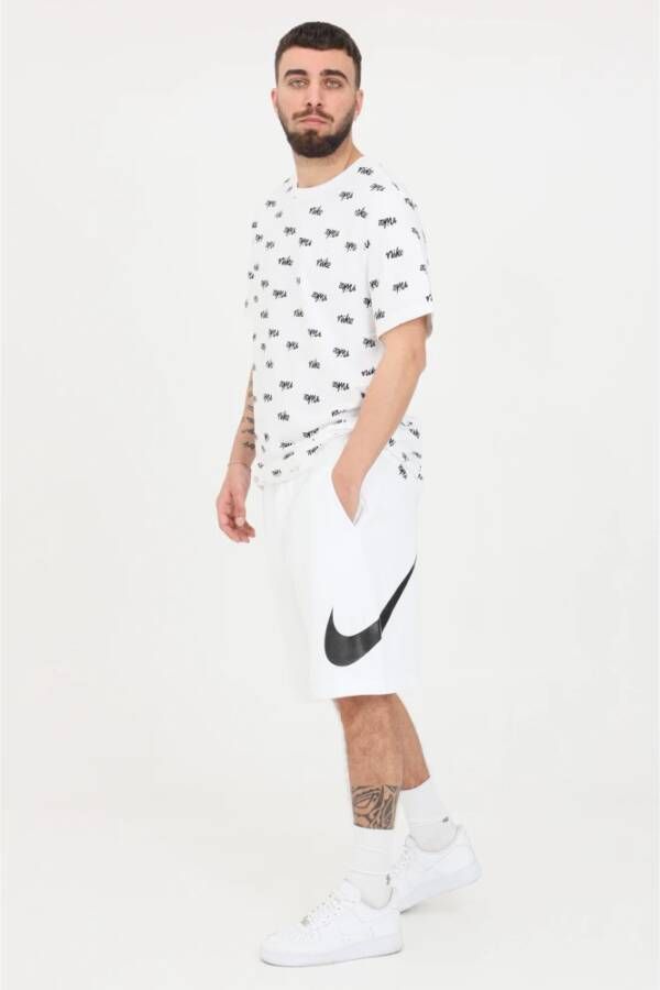 Nike Ontspannende Witte Shorts Wit Unisex