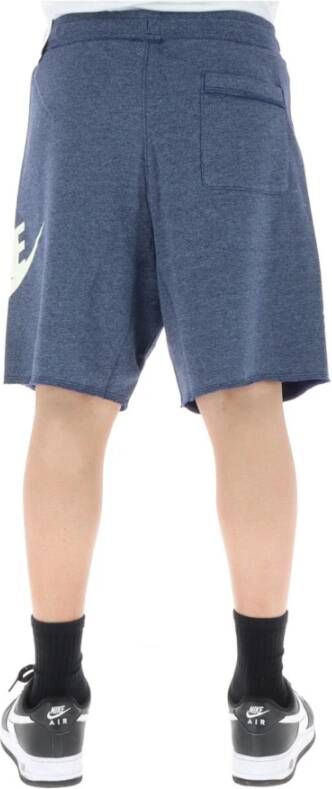 Nike Heren Blauwe Print Shorts Blue Heren
