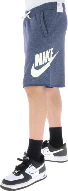 Nike Heren Blauwe Print Shorts Blue Heren