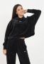 Nike Sportswear Women's Velour Cropped Pullover Hoodie Hoodies Kleding black sail maat: M beschikbare maaten:XS M L - Thumbnail 5